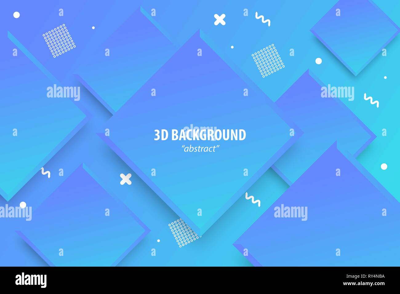 Paper cut abstract 3d web trendy background Stock Vector