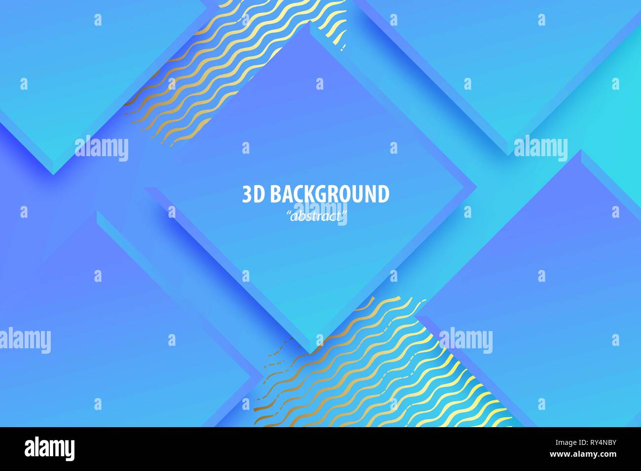 Paper cut abstract 3d web trendy background Stock Vector