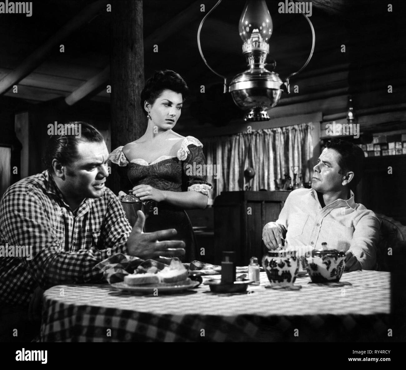 BORGNINE,FRENCH,FORD, JUBAL, 1956 Stock Photo
