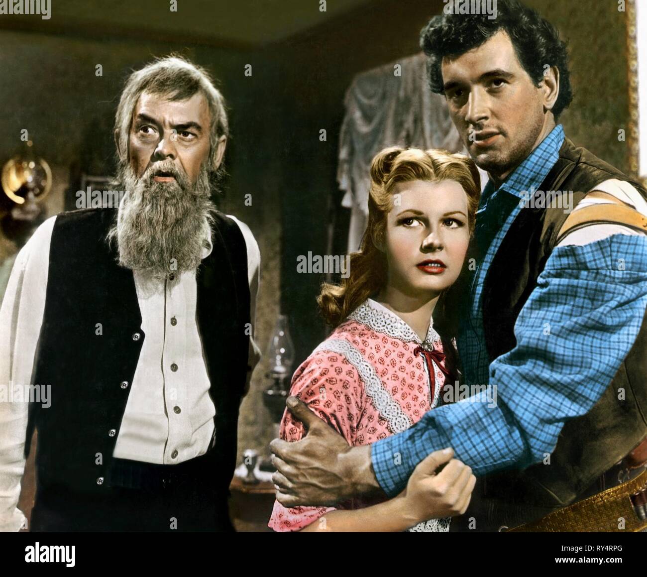 MCINTIRE,CASTLE,HUDSON, THE LAWLESS BREED, 1953 Stock Photo
