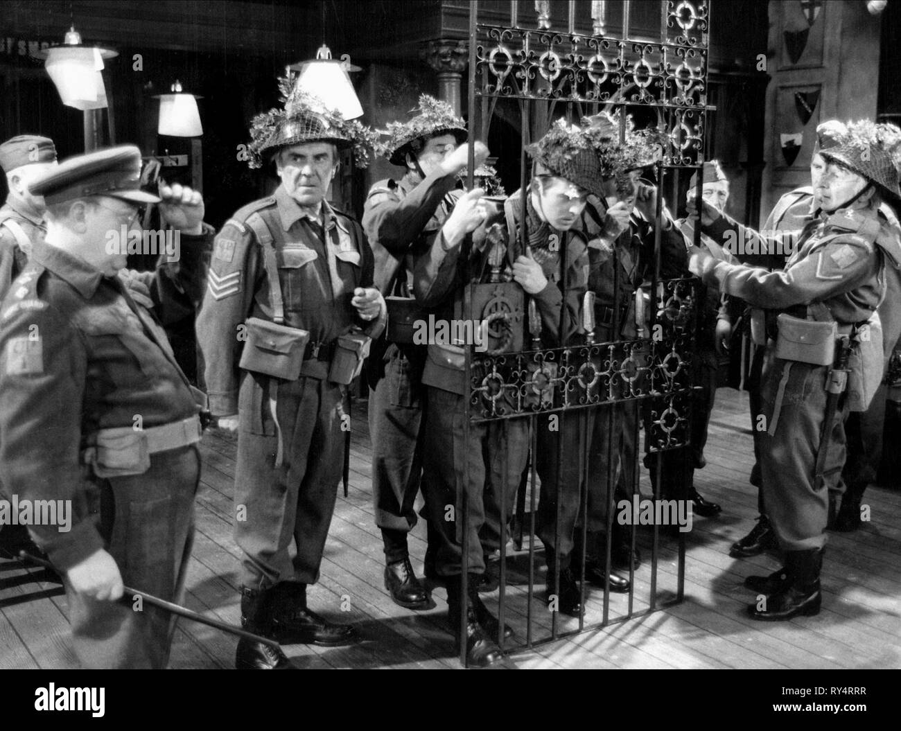 LOWE,MESURIER,LAVENDER,LAURIE,DUNN, DAD'S ARMY, 1973 Stock Photo
