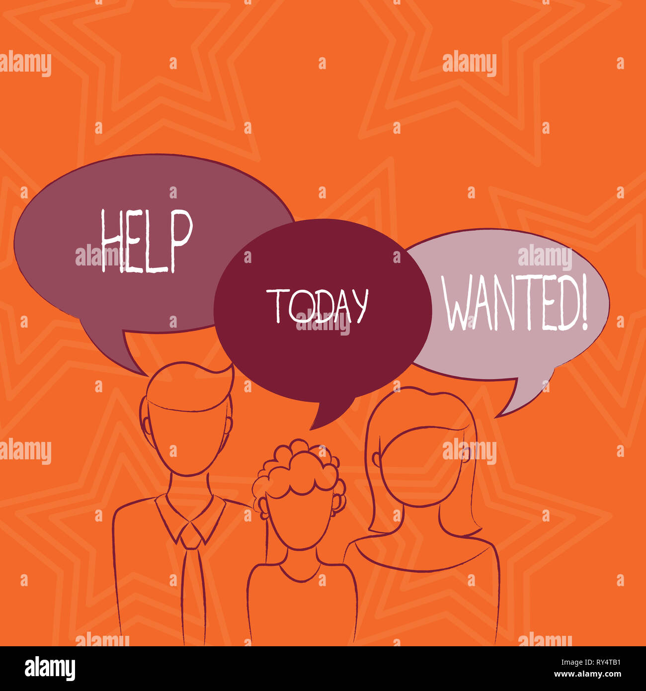Writing note showing Help Wanted. Business concept for Employee needed