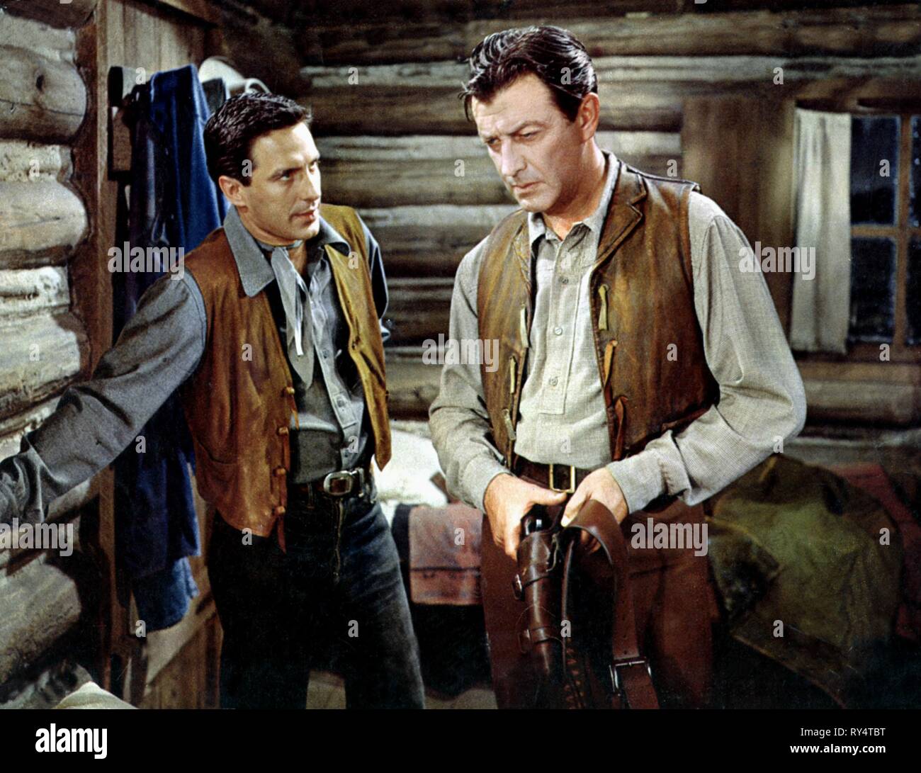 CASSAVETES,TAYLOR, SADDLE THE WIND, 1958 Stock Photo