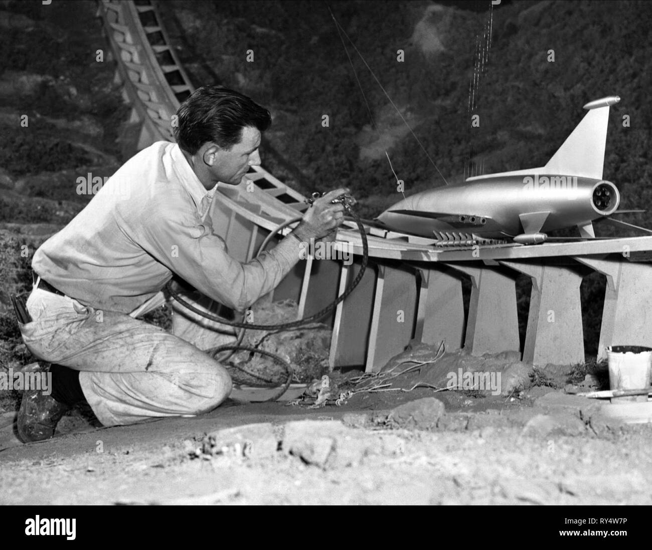 SPACEROCKET SCENE, WHEN WORLDS COLLIDE, 1951 Stock Photo