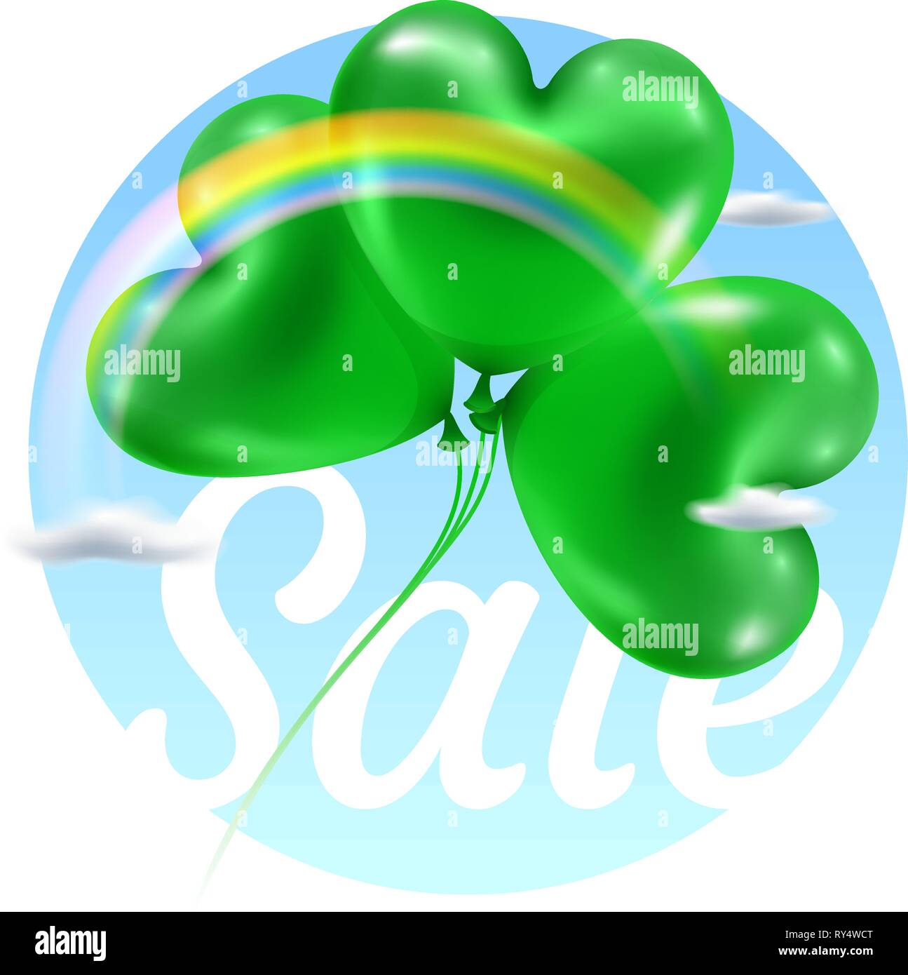 Lucky 3-Leaf Clover Banner Set - 3 Pack St. Patrick's Day Garland Decorations, 8.75 Feet Each, Glitter Paper - View #6
