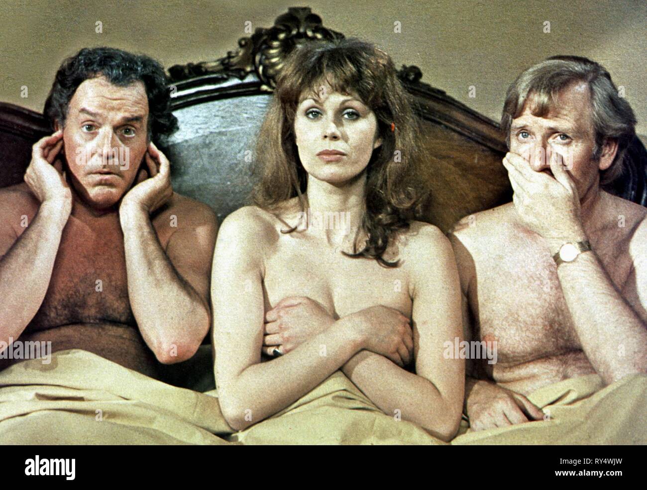 RIX,LUMLEY,PHILLIPS, DON'T JUST LIE THERE  SAY SOMETHING, 1973 Stock Photo
