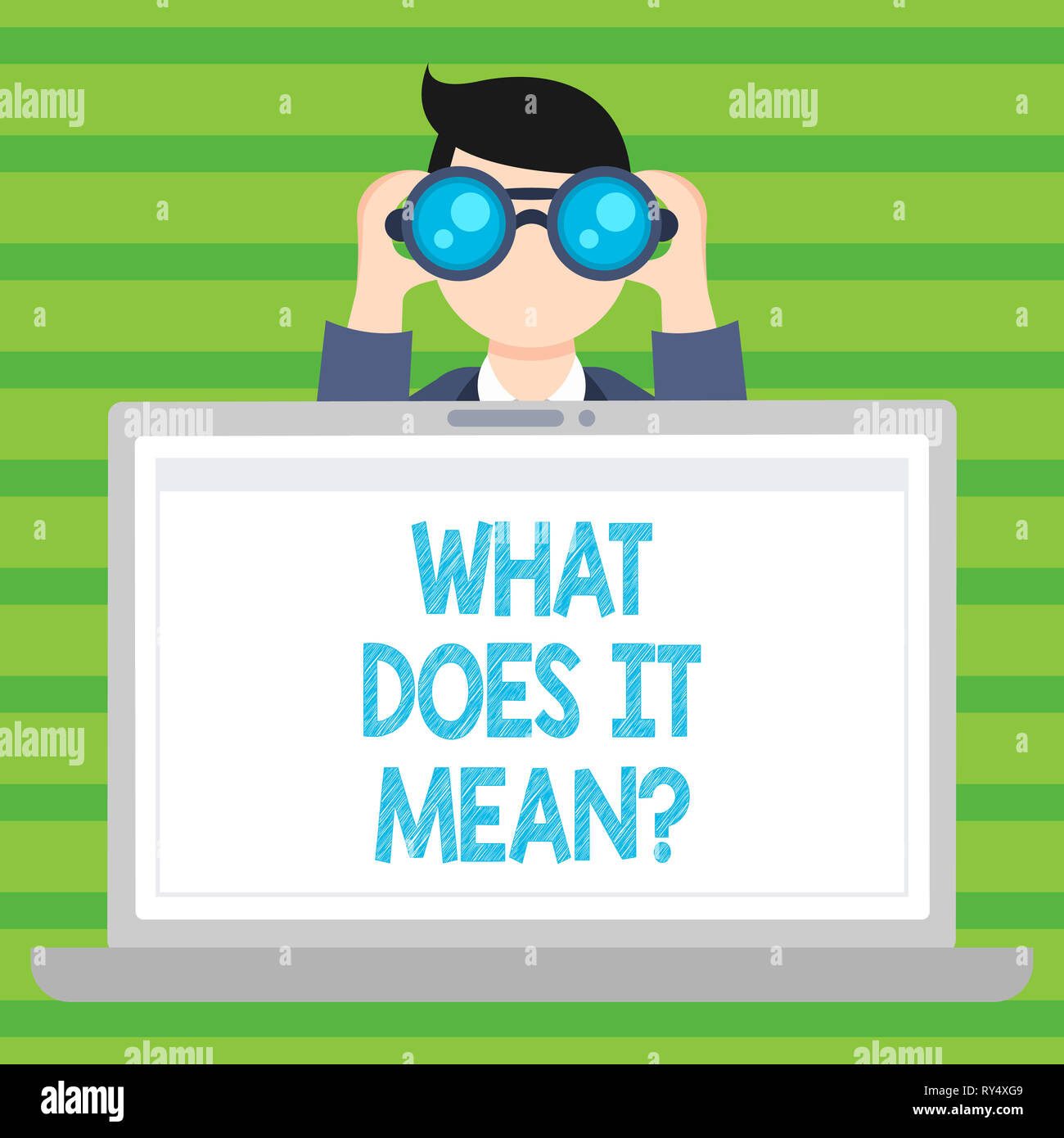 Conceptual hand writing showing What Does It Meanquestion. Concept ...