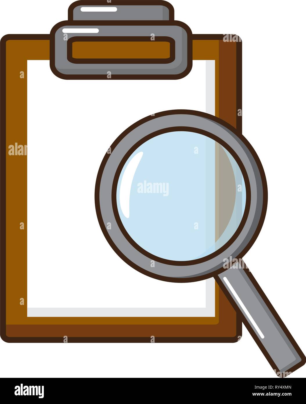 science magnifying glass report Stock Vector Image & Art Alamy