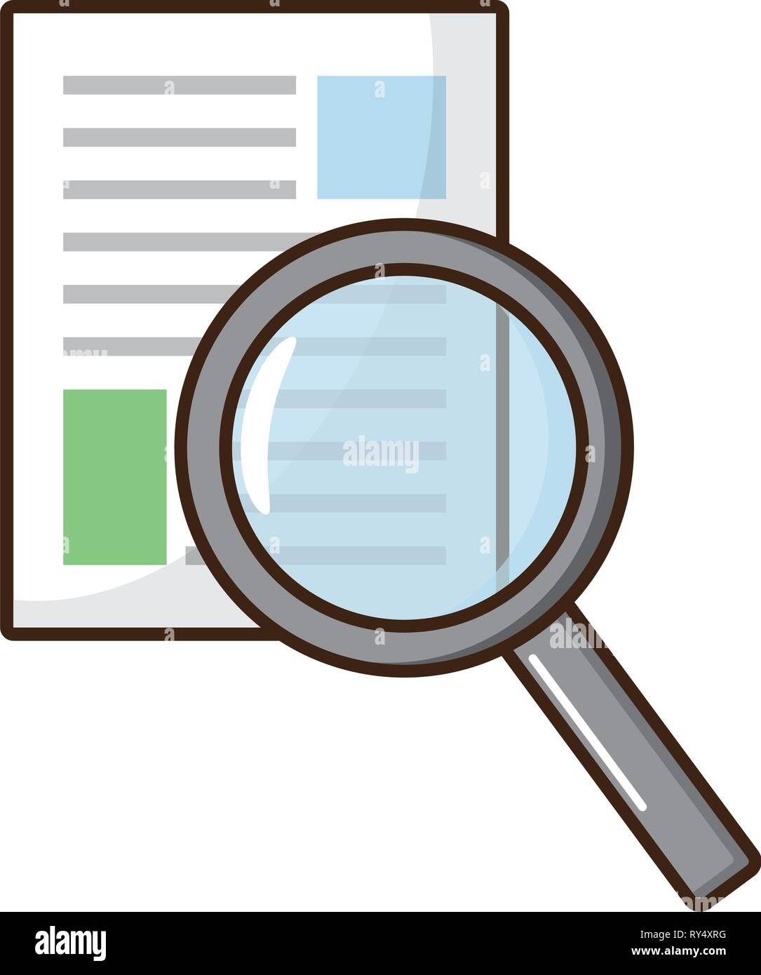 report magnifying glass medical science Stock Vector Image & Art - Alamy