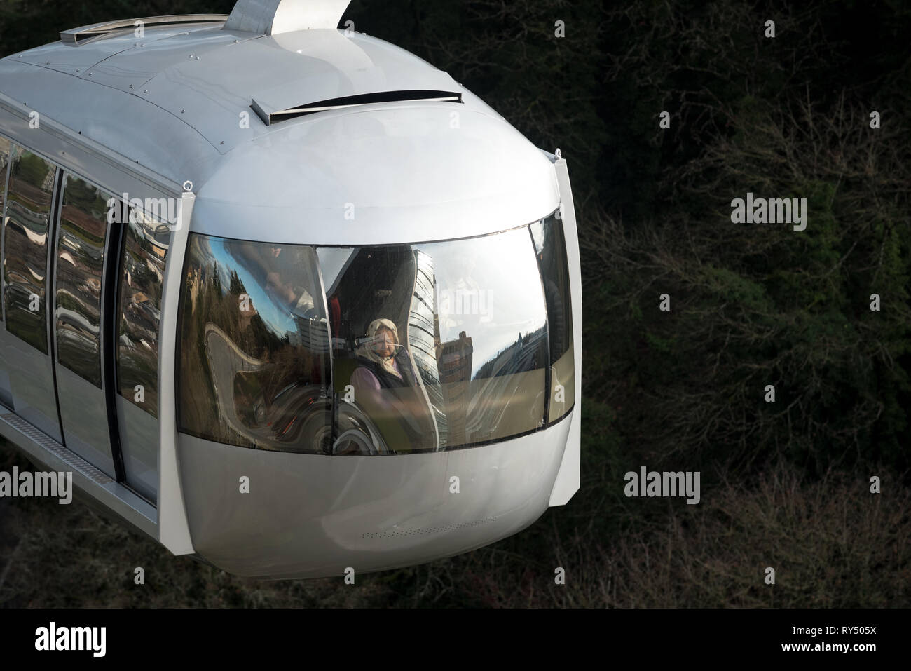 Portland aerial tram, Portland, Oregon. Stock Photo