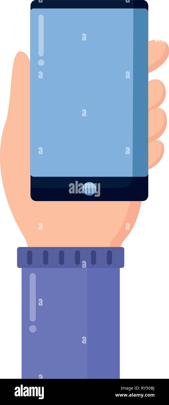 hand with smartphone Stock Vector Image & Art - Alamy