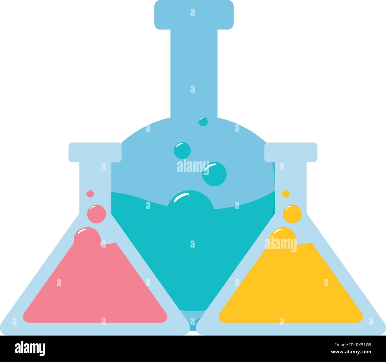 test tubes flask science Stock Vector Image & Art Alamy