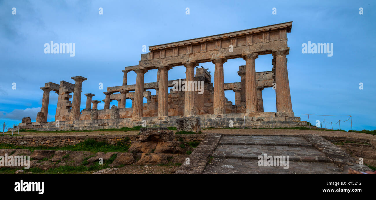 Temple of Poseidon in Sounion cape. Attika, Greece Stock Photo - Alamy