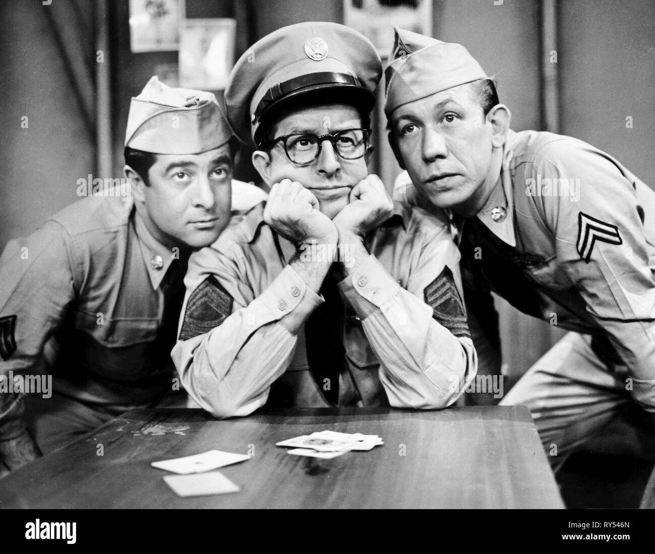 LEMBECK,SILVERS,MELVIN, THE PHIL SILVERS SHOW, 1955 Stock Photo