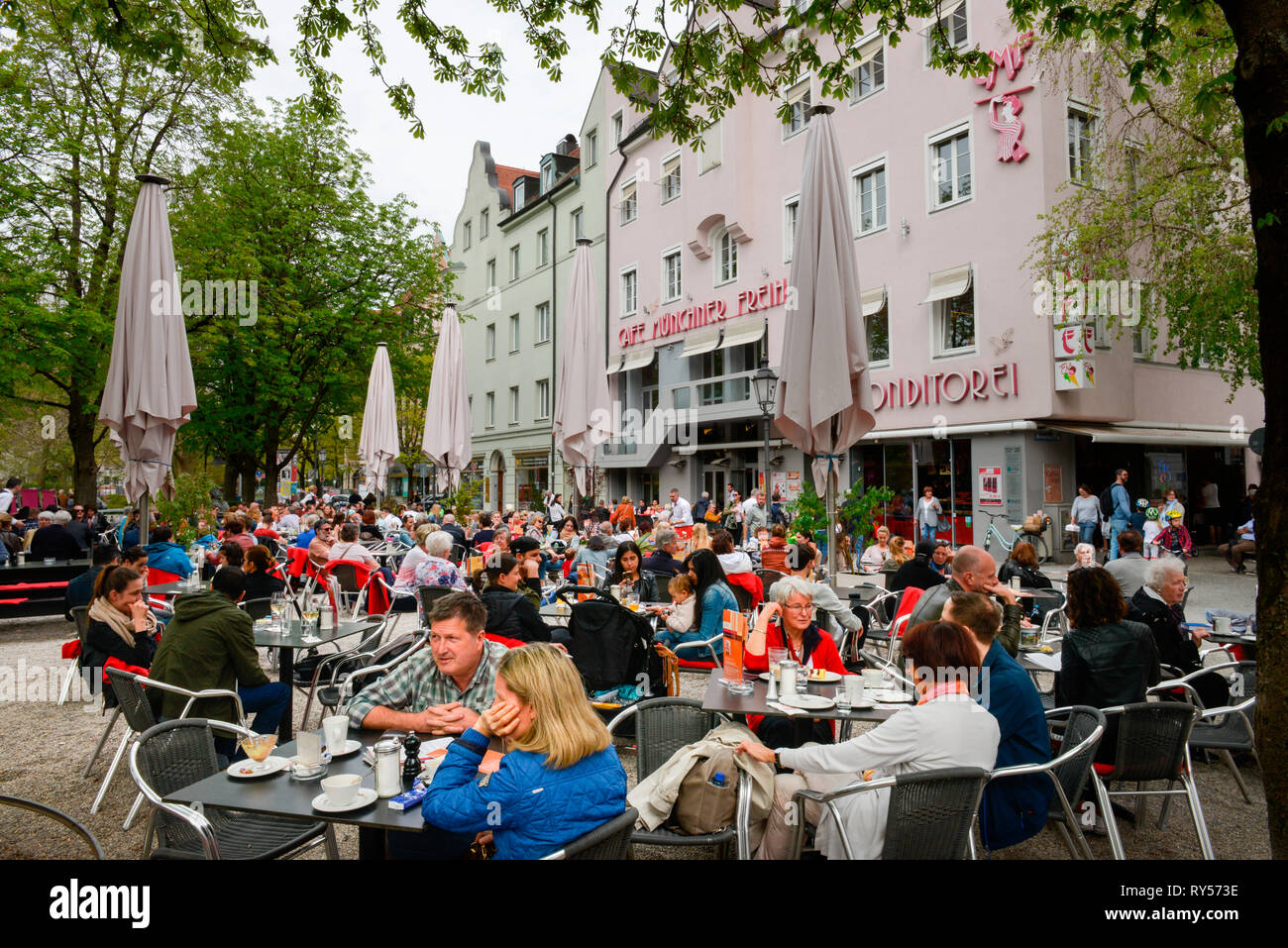 Munich Schwabing Cafe High Resolution Stock Photography And Images Alamy
