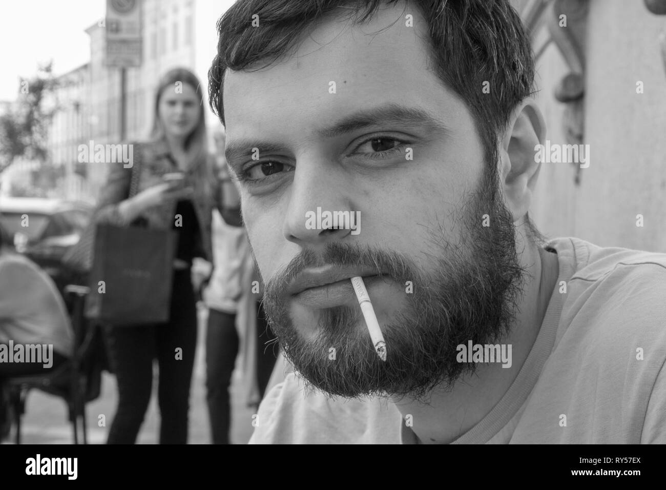 Smoke visuals Black and White Stock Photos & Images Alamy