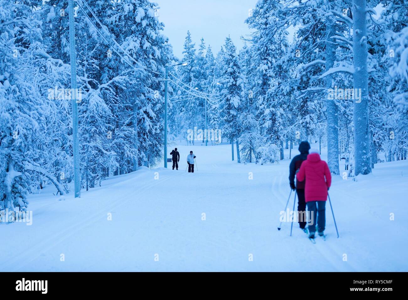 Finland, Lapland province, Inari, Saariselka Stock Photo Alamy