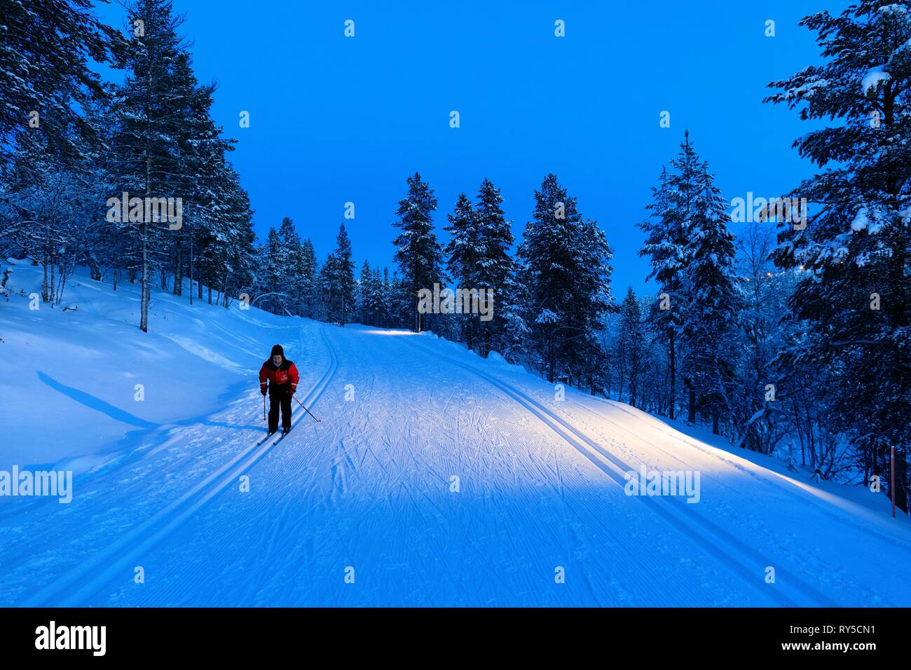 Finland, Lapland province, Inari, Saariselka Stock Photo Alamy