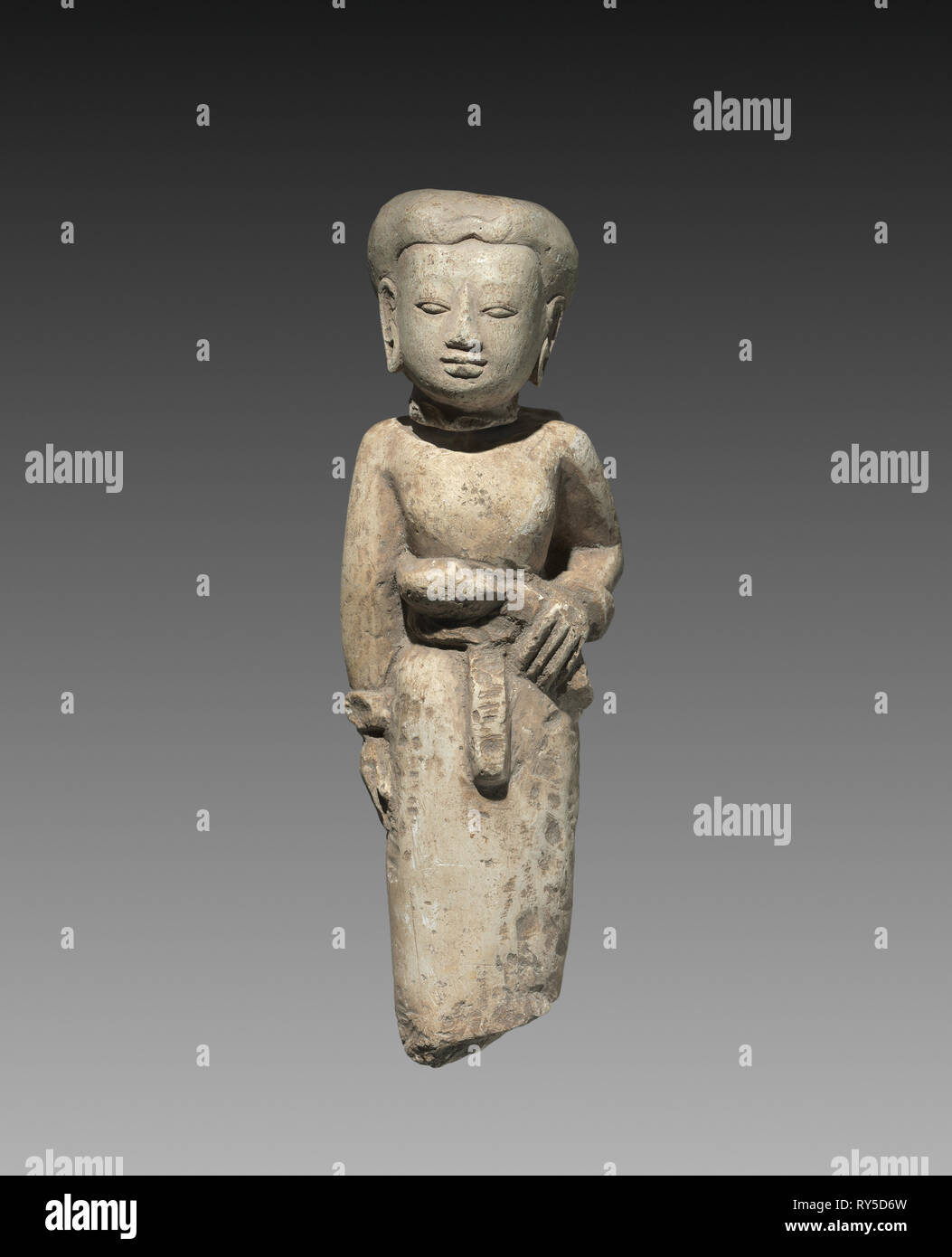 Female Figure, Majapahit Dynasty (1293-1478). Eastern Java, Majapahit Dynasty (1295-1478). Terracotta; overall: 17.6 cm (6 15/16 in Stock Photo