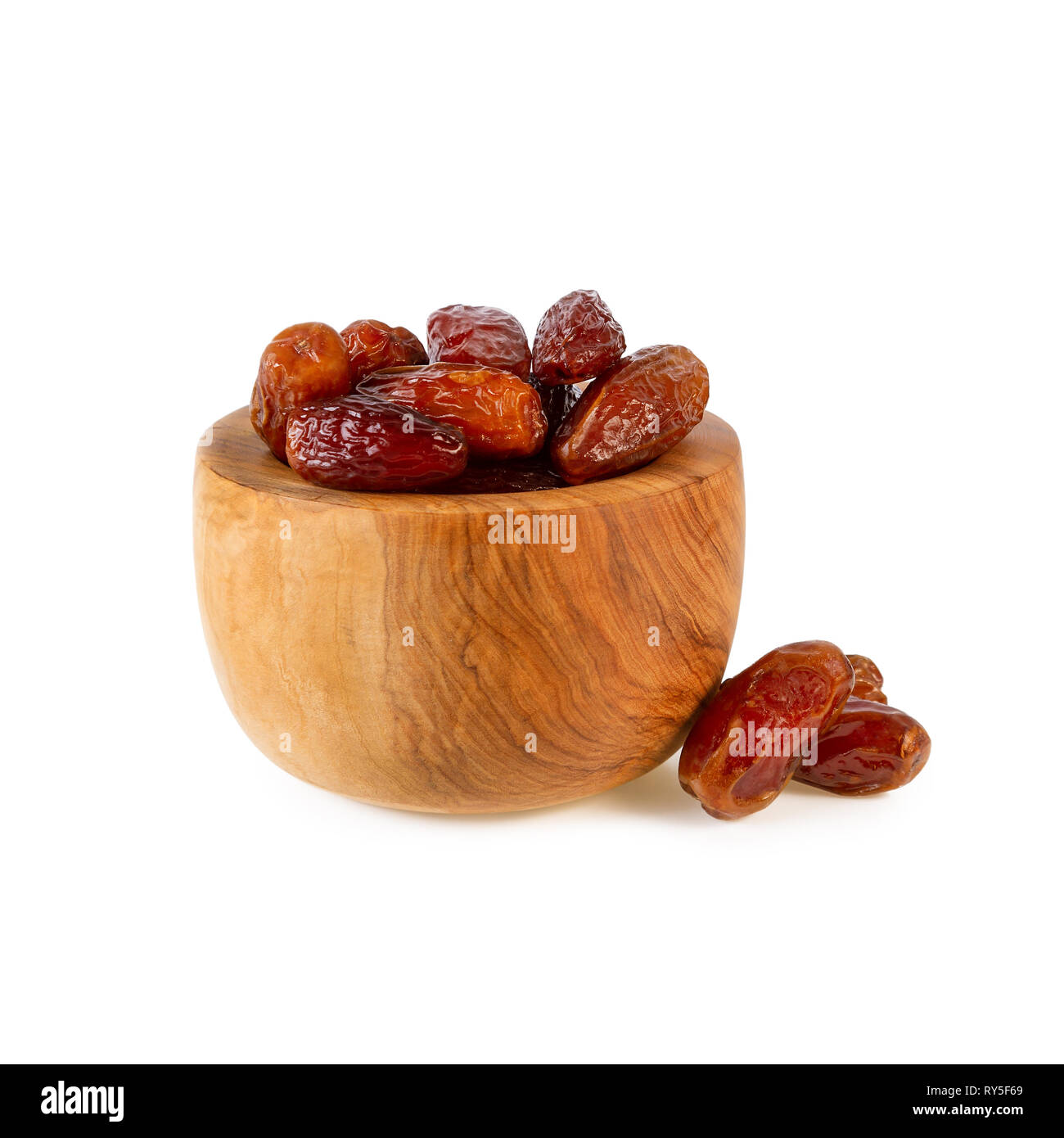 Sweet Dates Fruit Bowl Date Pile On White Stock Photo