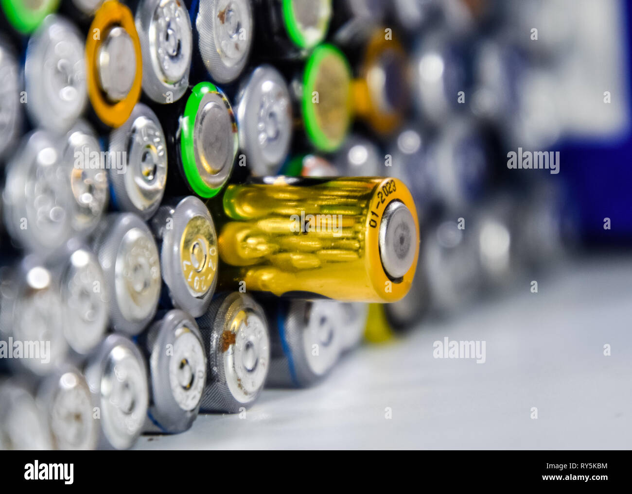Two aa rechargeable batteries hi-res stock photography and images - Alamy
