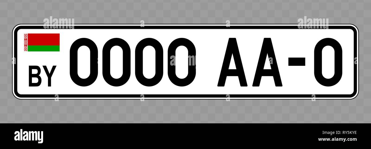 Number Vehicle plates Belarus Stock Vector Image & Art - Alamy