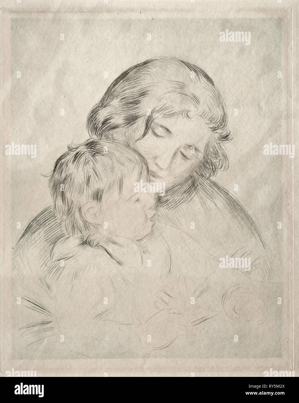 Pierre-Auguste Renoir【母と子】　保証書 Mother and Child [Pierre-Auguste Renoir] | Sartle - Rogue