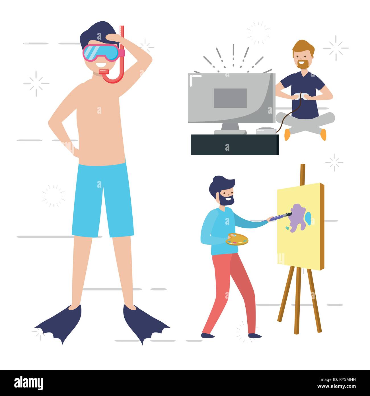 people my hobby Stock Vector Image & Art - Alamy