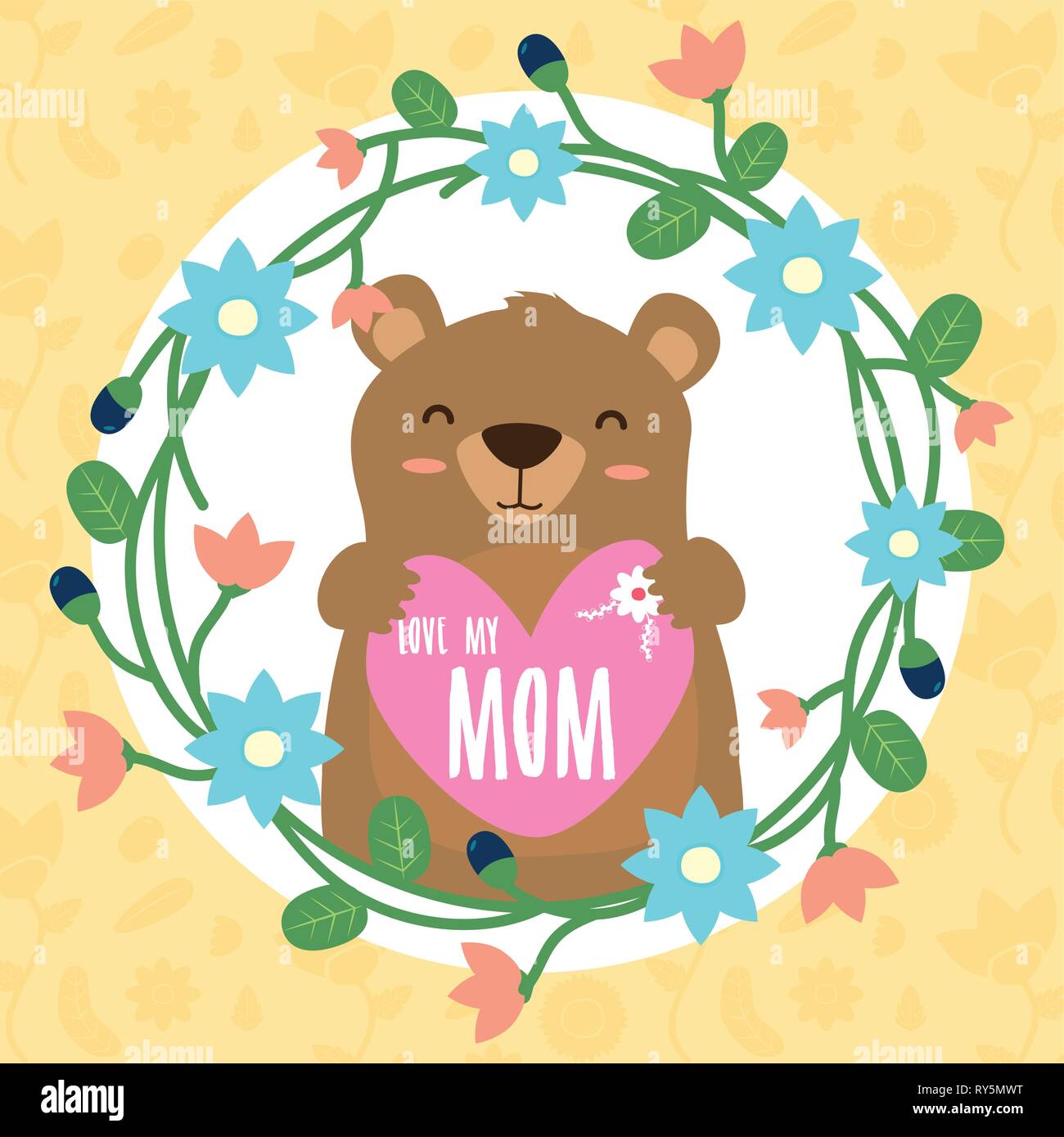 happy mothers day Stock Vector Image & Art - Alamy