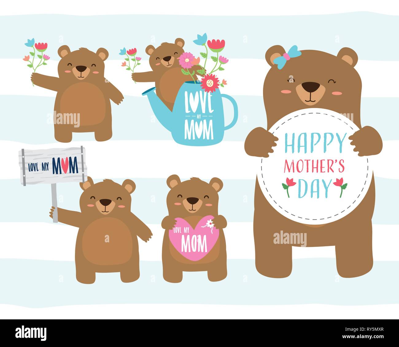 happy mothers day Stock Vector
