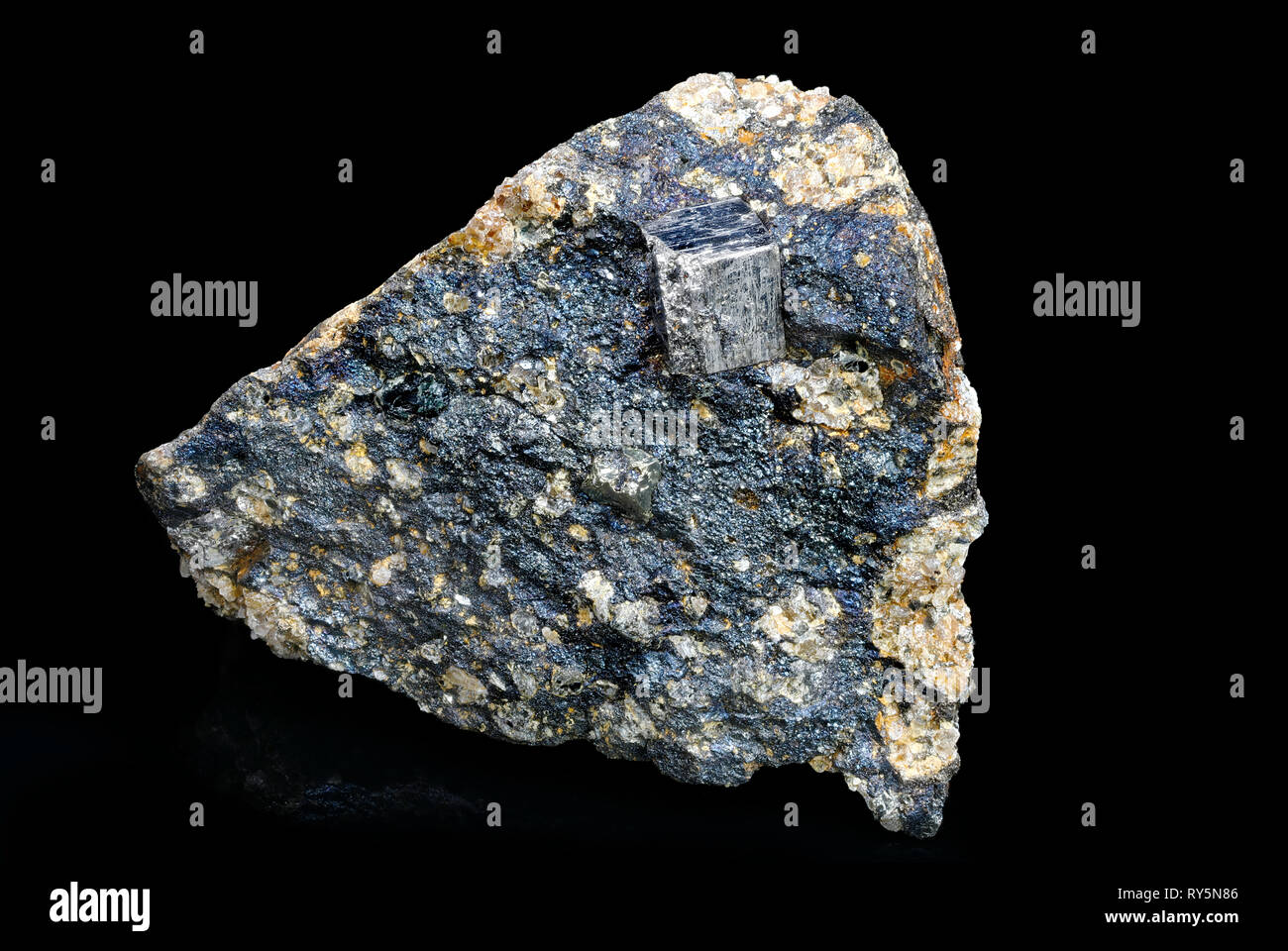 Cobaltite, Hakansboda, Lindesberg, Vastmanland, Sweden Stock Photo