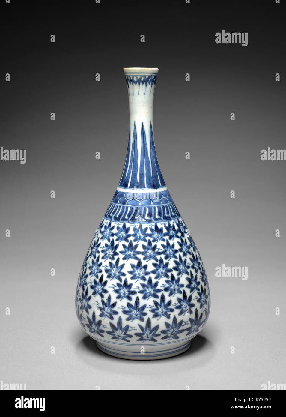 Bottle: Arita Ware, Imari Type, early 1600s. Japan, 17th century. Porcelain painted in underglaze blue; overall: 29.9 cm (11 3/4 in Stock Photo