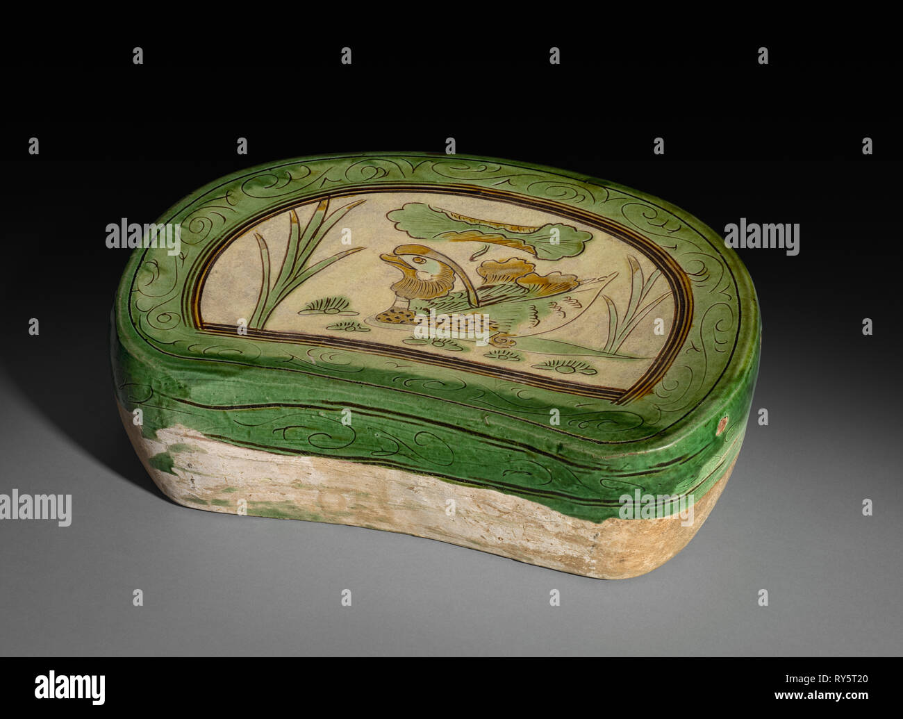 Pillow With Mandarin Duck Cizhou Ware 12th 13th Century China