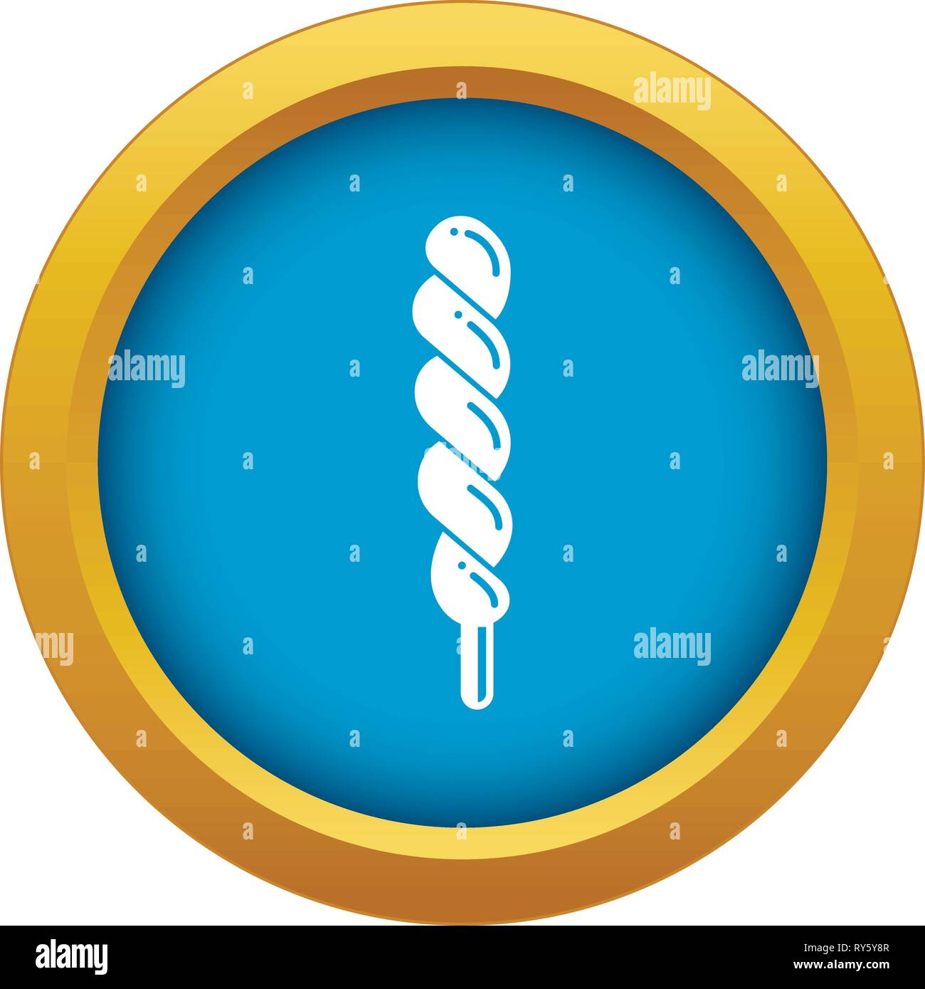 Candy stick icon blue vector isolated Stock Vector Image & Art - Alamy