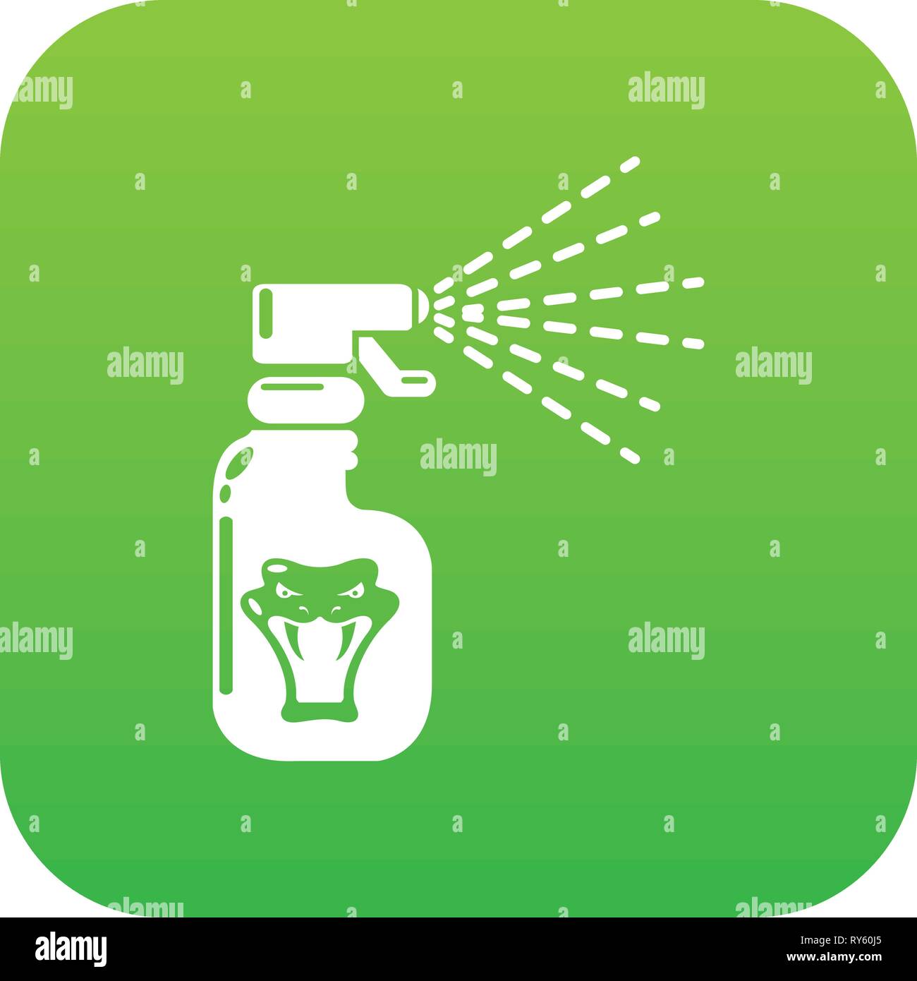 Pesticide icon, simple style Stock Vector