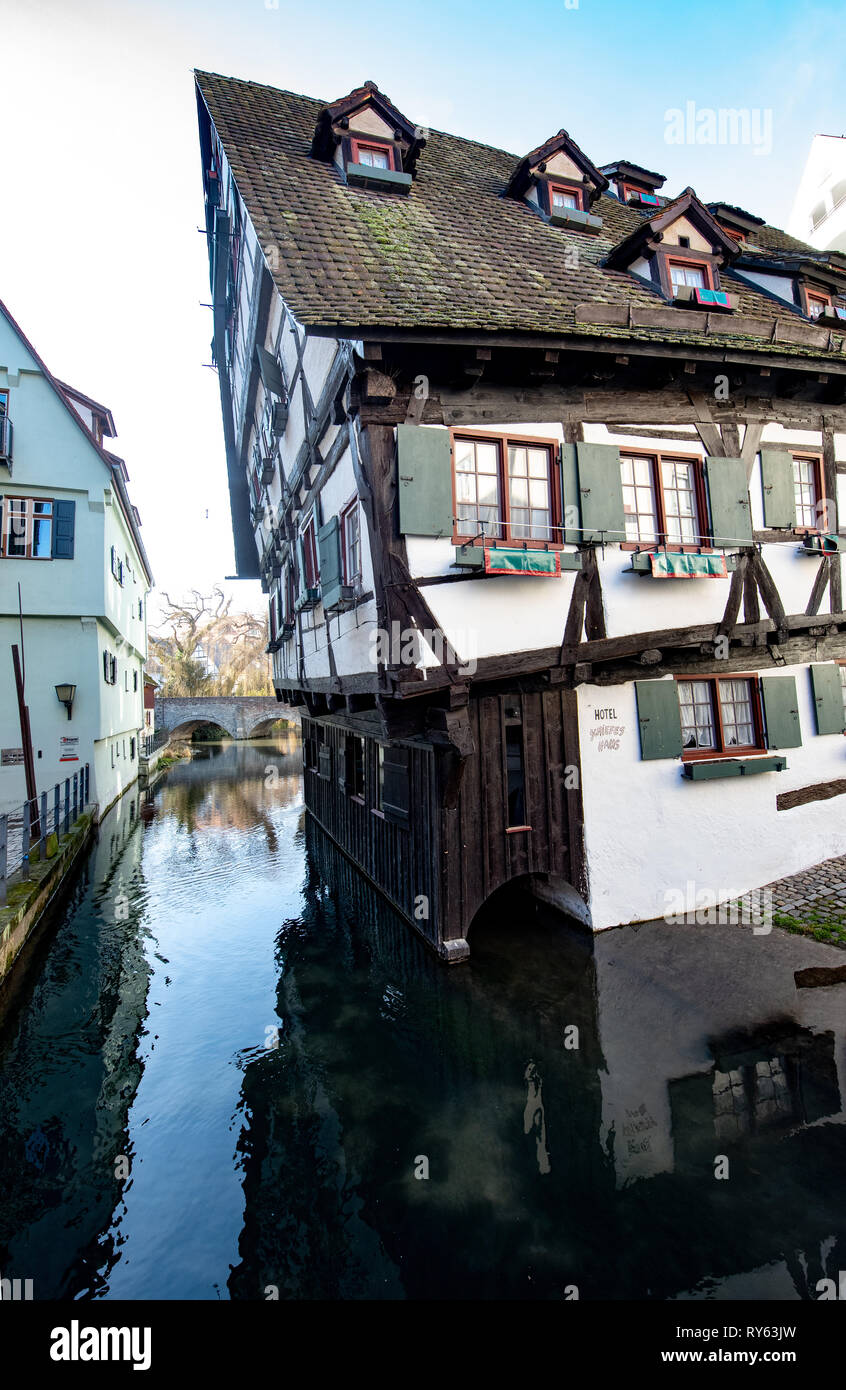 Ulm, Germany. 13th Feb, 2019. In the Fischerviertel you will find the ...