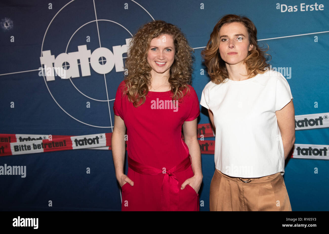 12 March 2019 Hamburg The Actresses Cornelia Gr schel l And Karin 