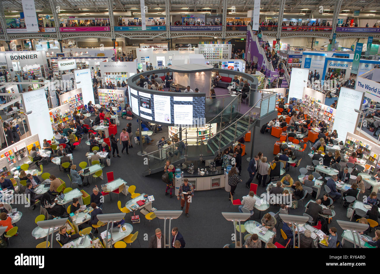 Olympia, London, UK. 12 March, 2019. The annual London Book Fair celebrates its 48th anniversary