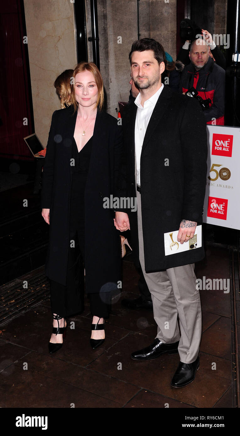London, UK. 12th Mar, 2019. Rosie Marcel and Guest attending The TRIC Awards 50th Anniversary 2019 at The Grosvenor House Hotel London 12th March 2019 Credit: Peter Phillips/Alamy Live News Stock Photo