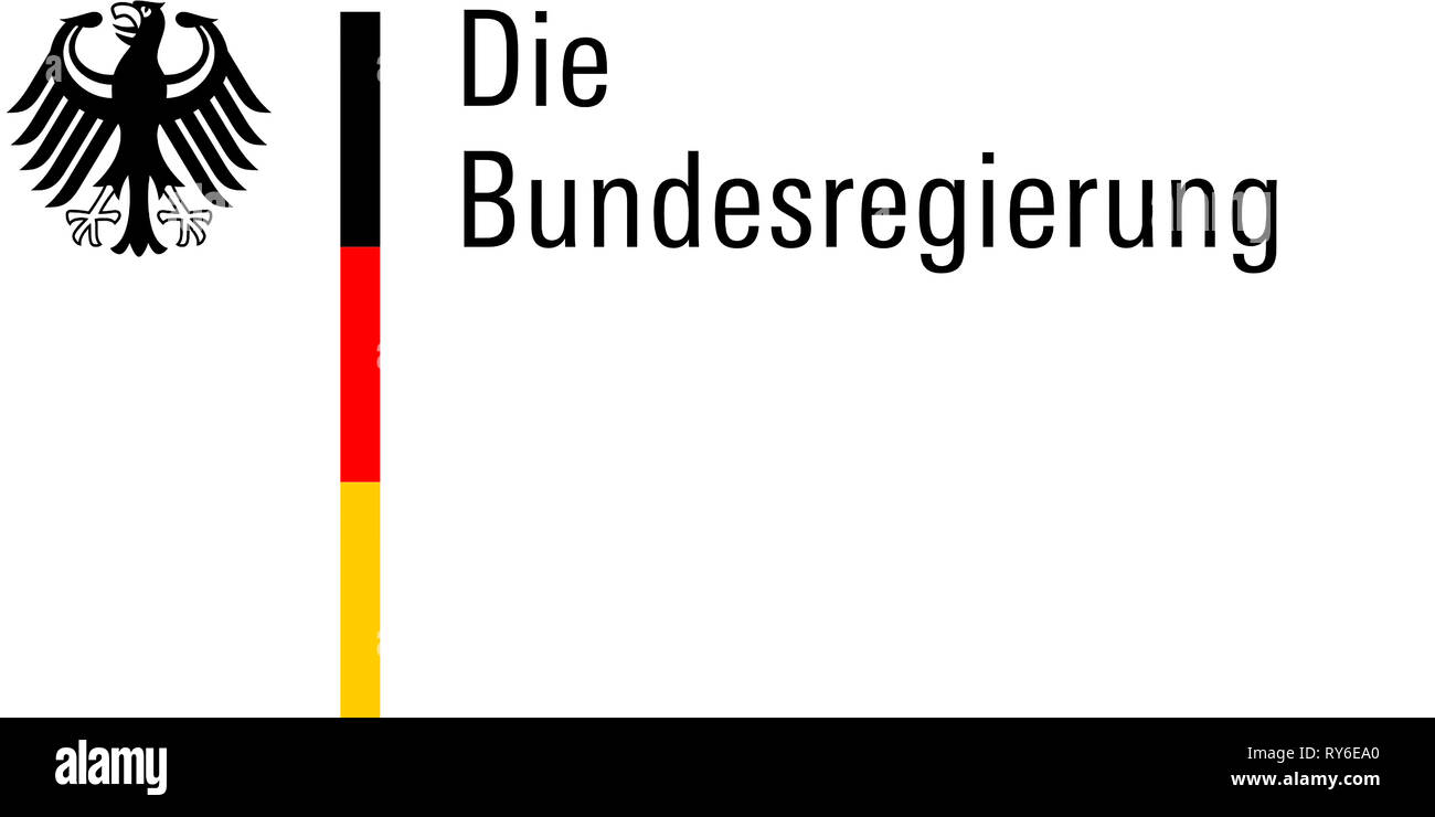 Logo of the Federal Government of the Federal Republic of Germany. Stock Photo