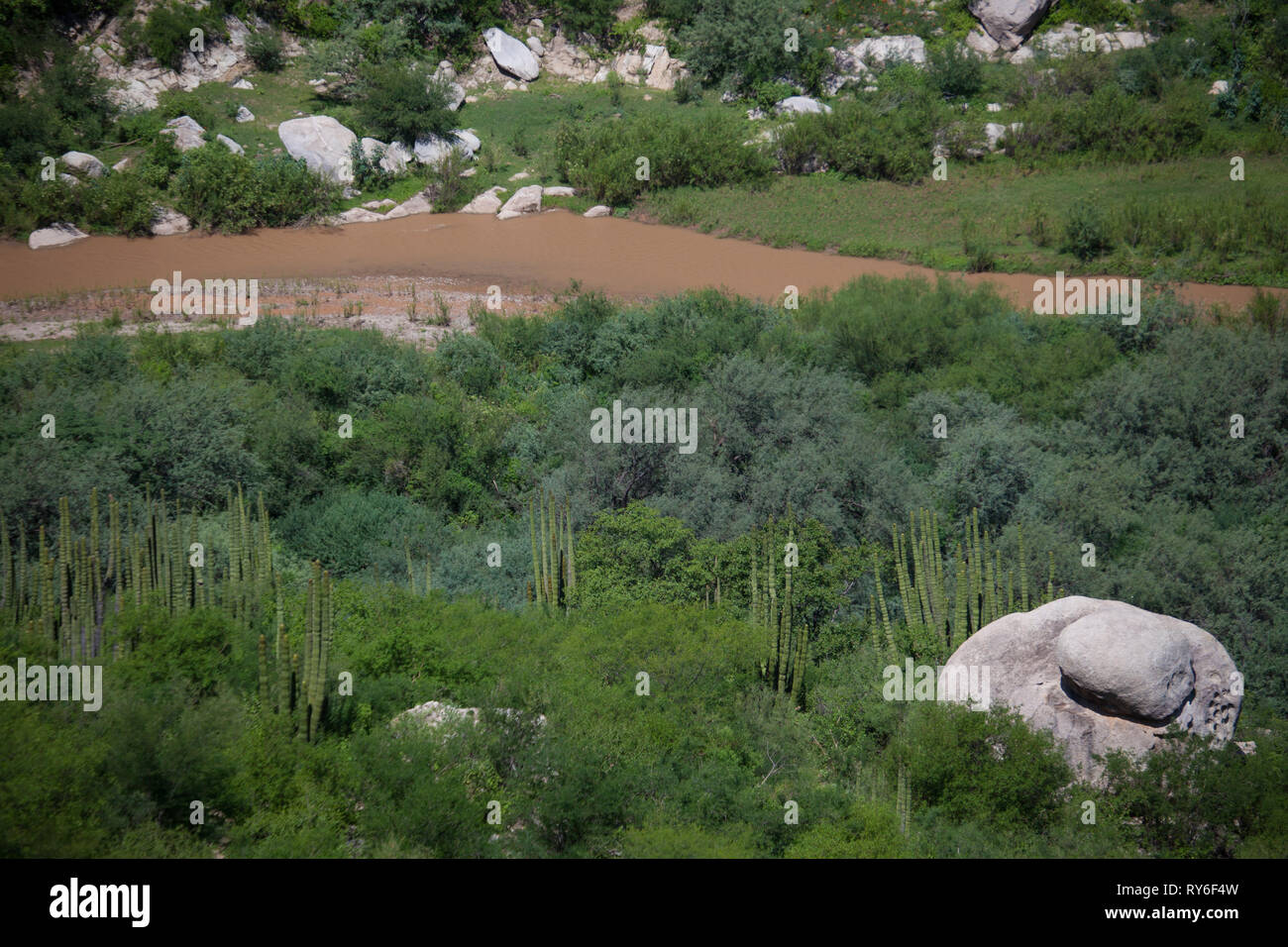 Rio Sonora, Mpo. Ures, Sonora, Mexico Stock Photo