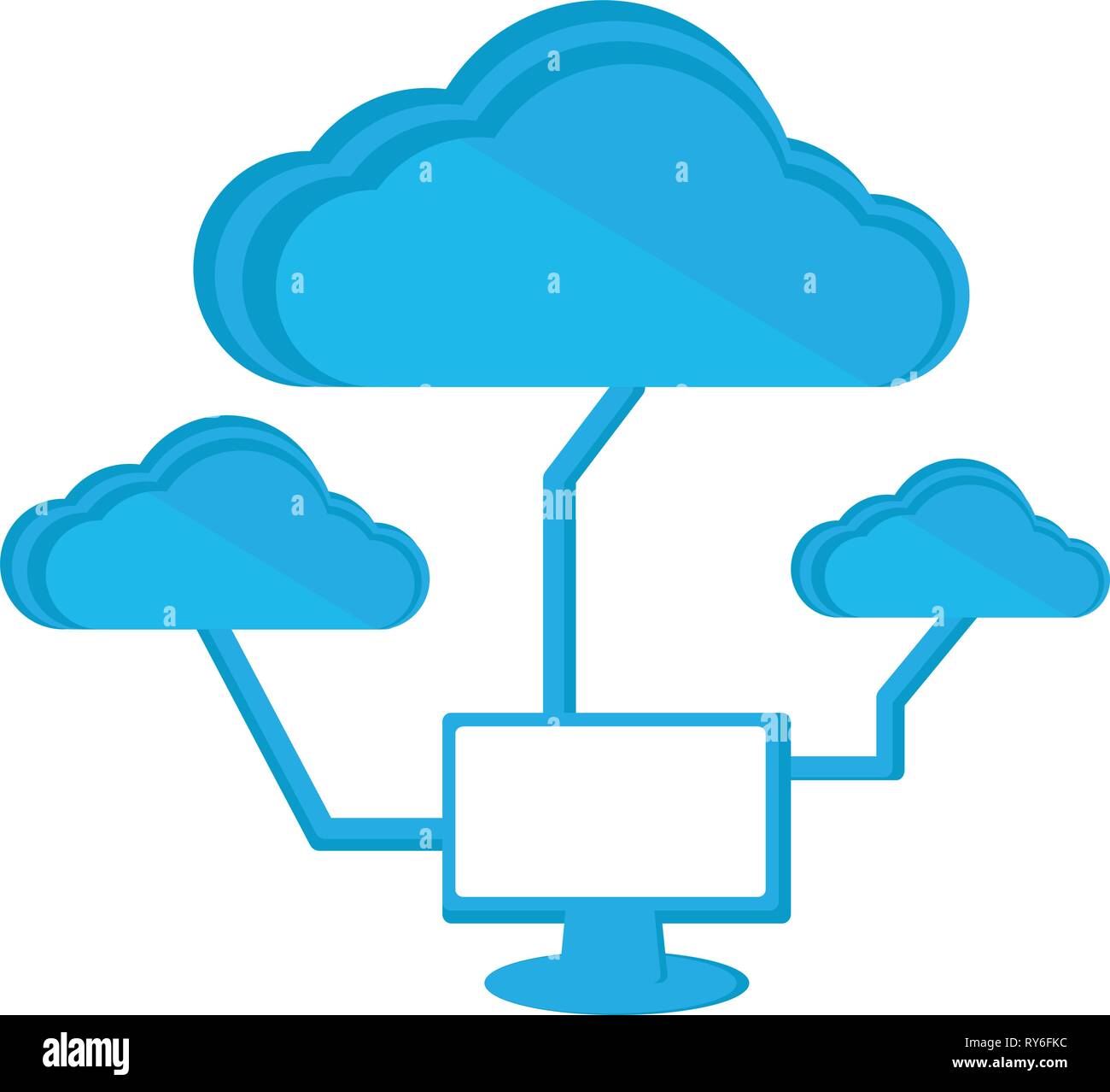 Cloud computing icon Stock Vector Image & Art - Alamy
