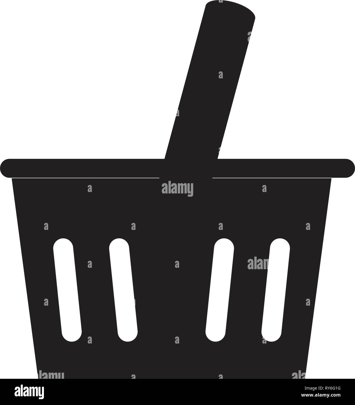 Isolated shopping basket icon Stock Vector Image & Art - Alamy