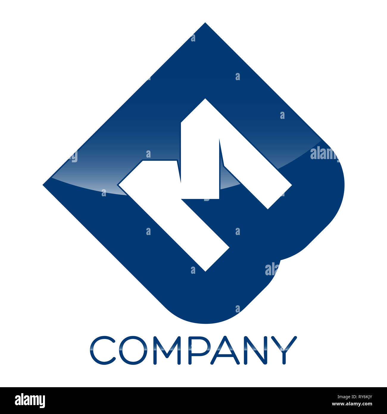 BM letter logo Stock Photo
