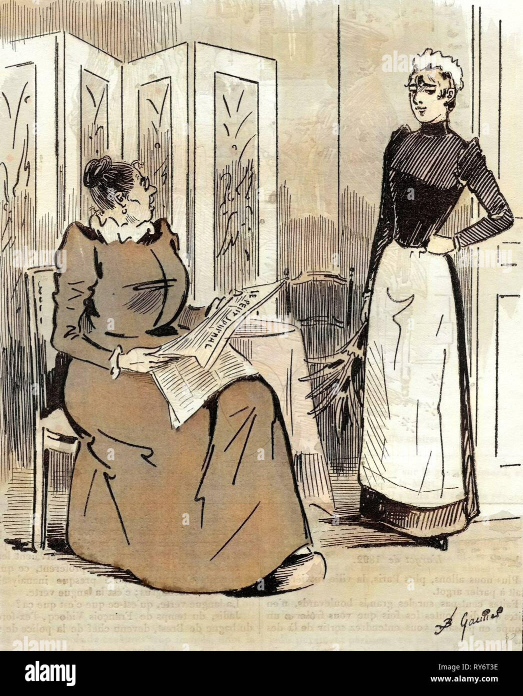 Victorian domestic servant hires stock photography and images Alamy