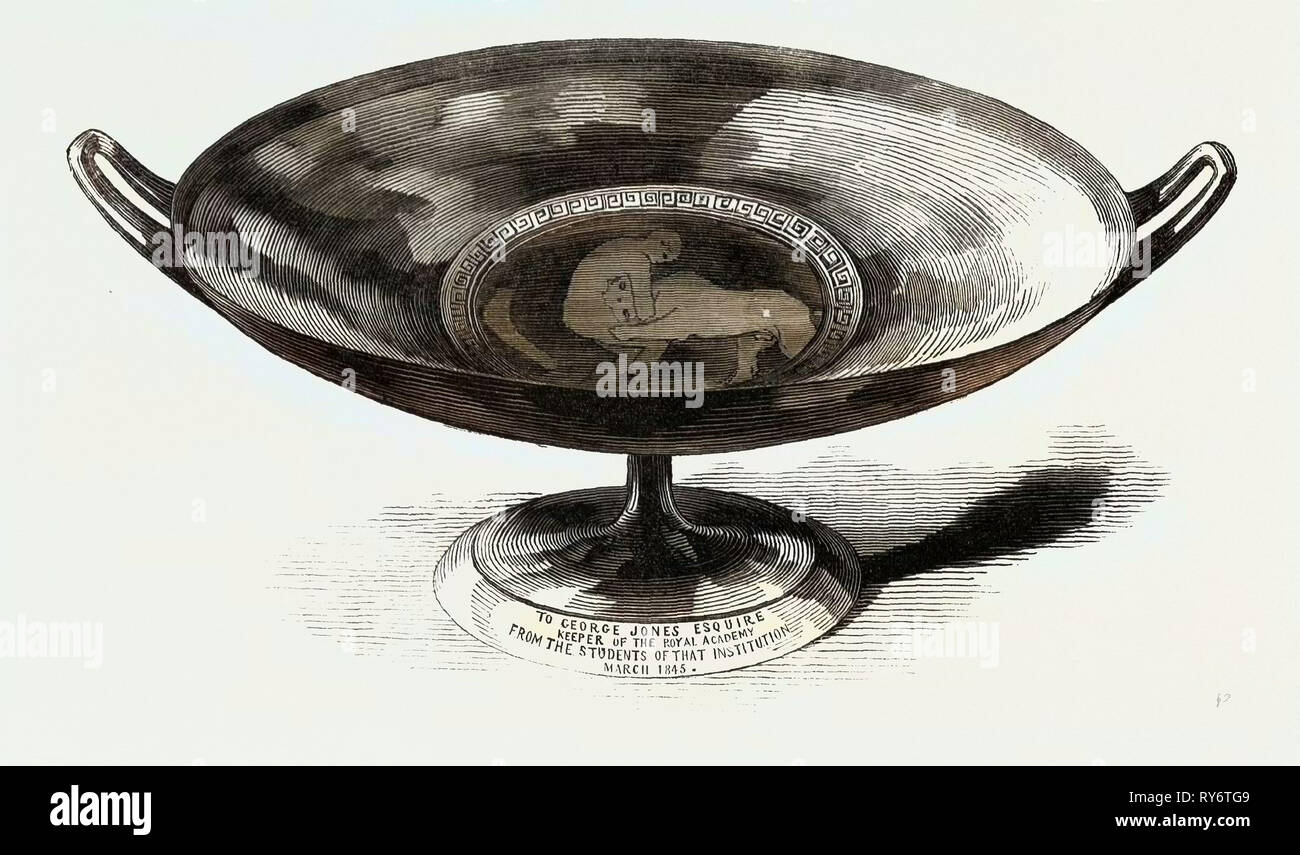 Etruscan Tazza, Presented by the Students of the Royal Academy to George Jones, Esq., R.A Stock Photo