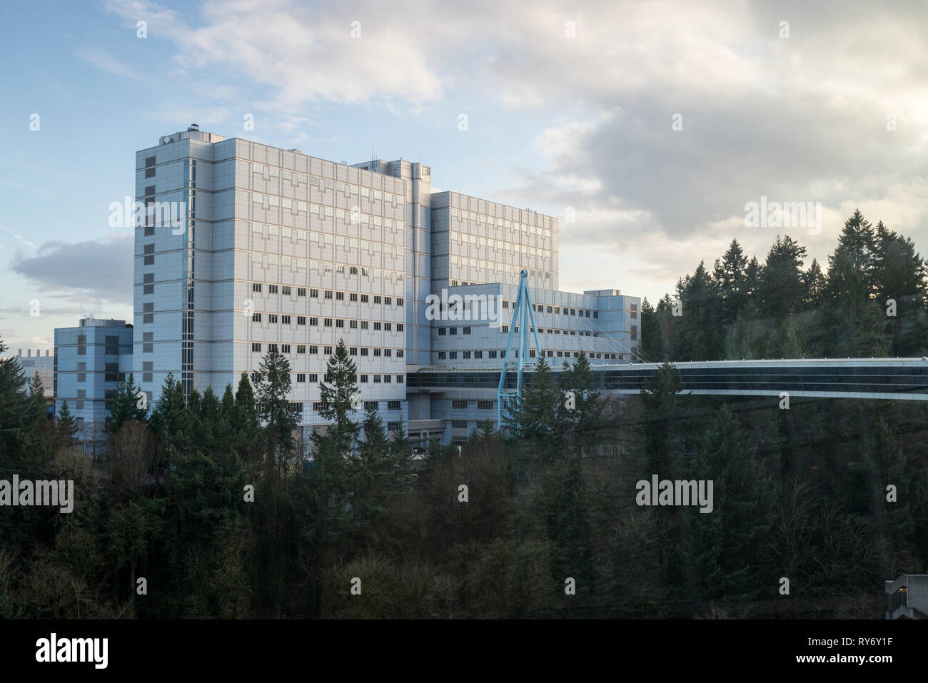 Portland VA Medical Center in Portland, Oregon. Stock Photo