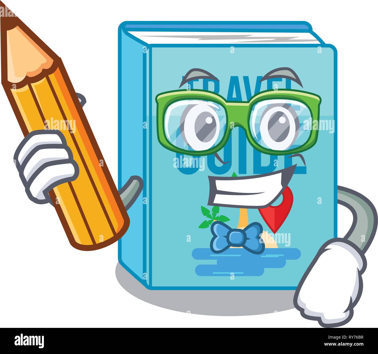 Student travel guide book isolated in cartoon Stock Vector Image & Art