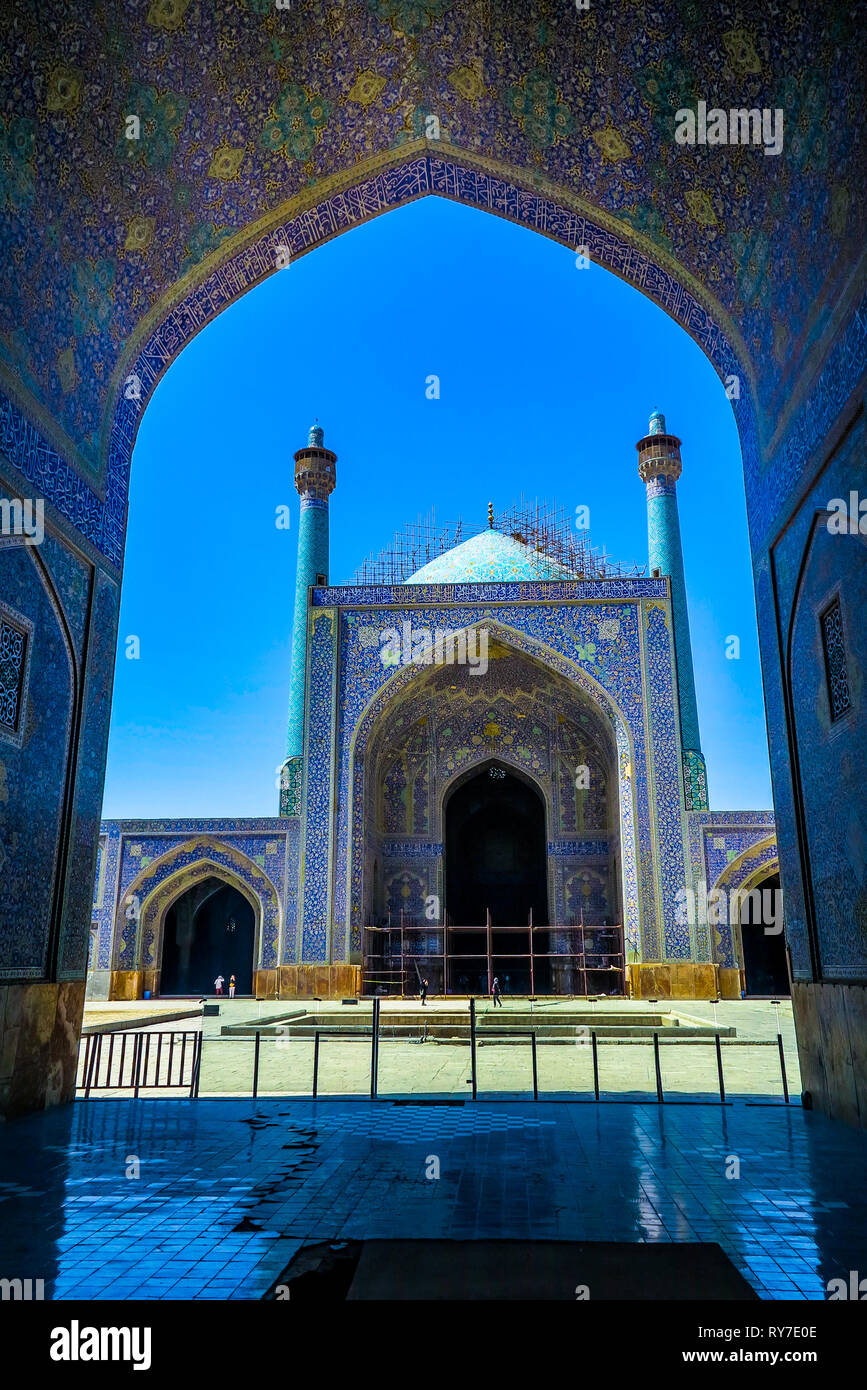 Isfahan Masjed-e Jadid-e Abbasi Shah Great Royal Mosque Main Iwan ...