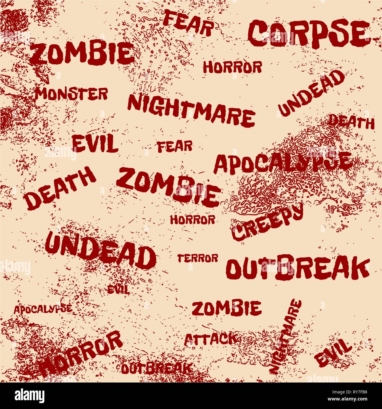Zombie relative tags set Stock Vector Image & Art Alamy